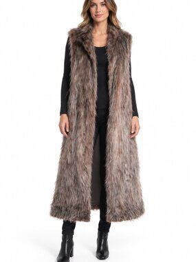 Vintage Scanfur Malmö Sweden Genuine Fox Fur Coat Jacket Size M Scandinavian Lux